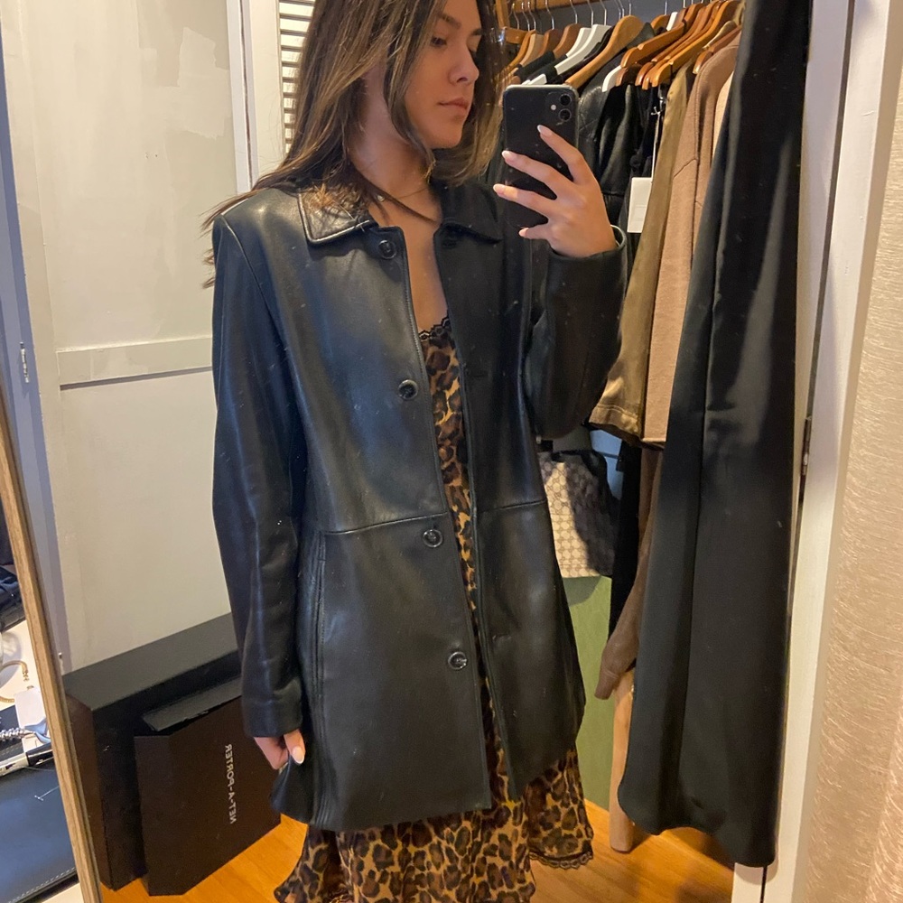 Vintage Black Leather Jacket